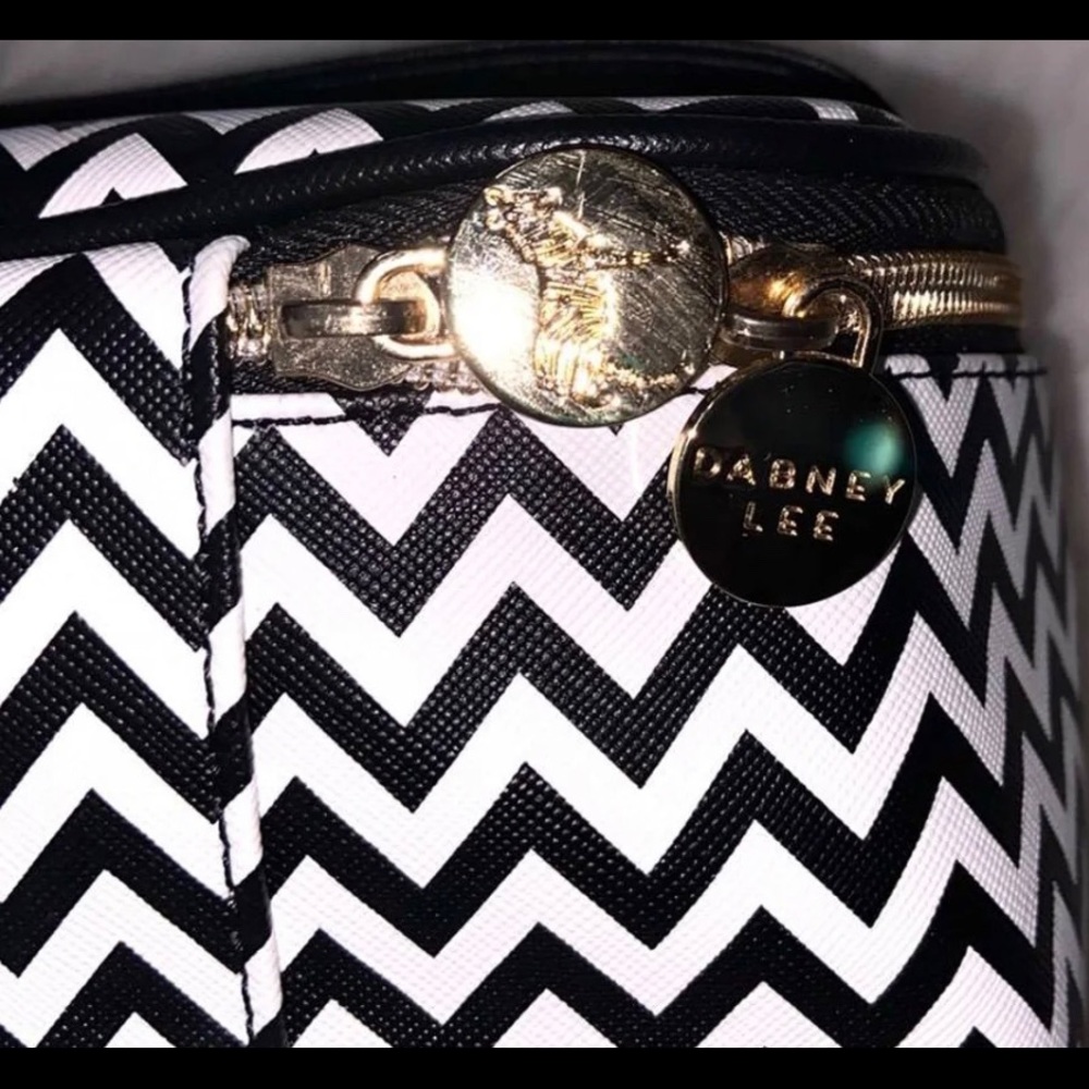 DABNEY LEE BRAND NEW CHEVRON PATTERN MAKE UP BAG - Picture 2 of 5